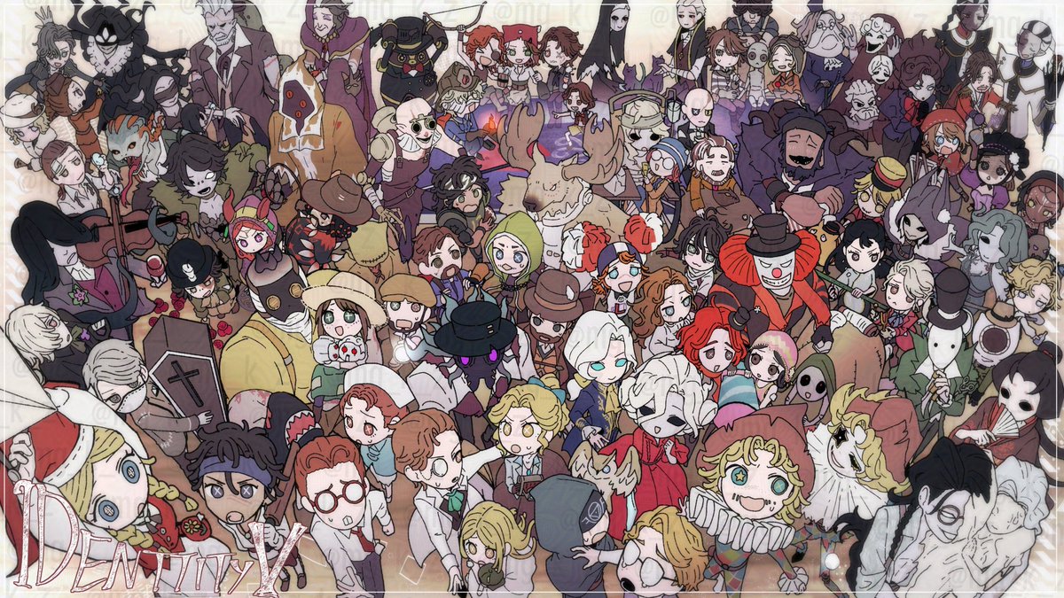 mg_k_z's tweet photo. https://t.co/9NKisCEmXg （高画質・ウォーターマークなし）

最近はじめてはまってます！
キャラを知りたいと思い、全員描いてみました。
7周年おめでとうございます！
#第五人格 #第五人格イラスト #第五人格7周年記念イラストコンテスト　#pixiv https://t.co/fixFb2ihjH