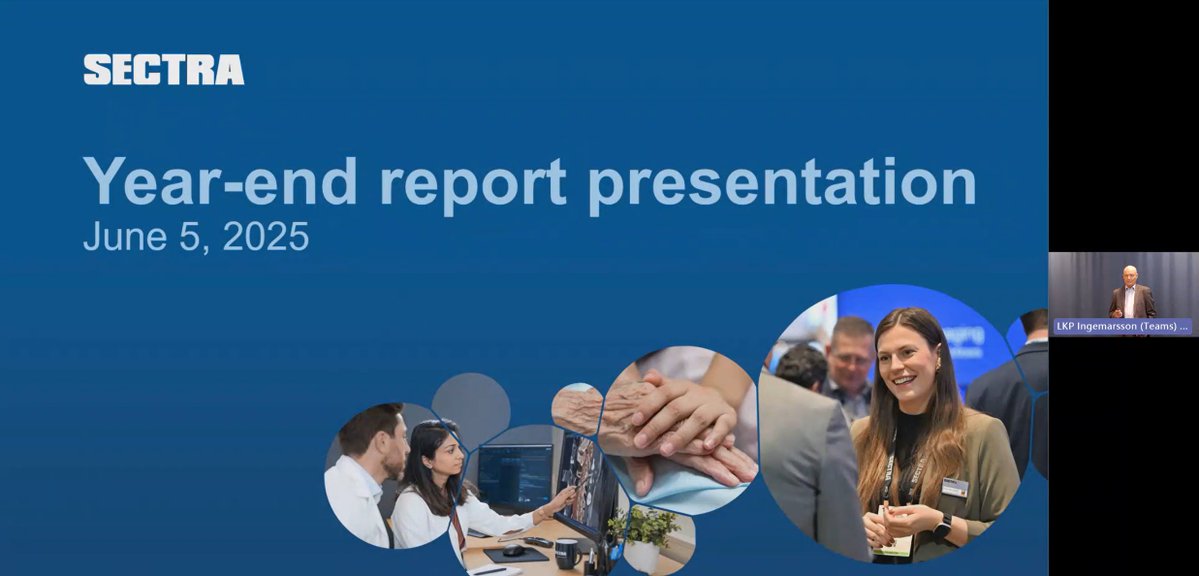 Did you miss the report presentation earlier today? Watch the recording⬇️
investor.sectra.com/q4report2425