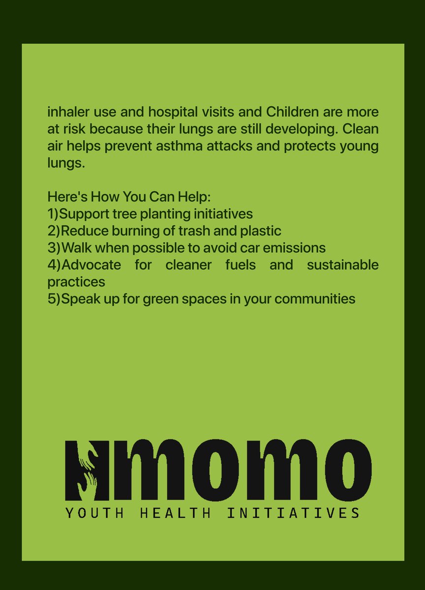 momoyouthhealth's tweet photo. Saving lives;a breath at a time.
#WorldEnvironmentDay #CleanAirForChildren
#AsthmaAwareness #MOMOYouthHealth
#BreatheEasy #YouthForCleanAir https://t.co/KglhEHYsKZ