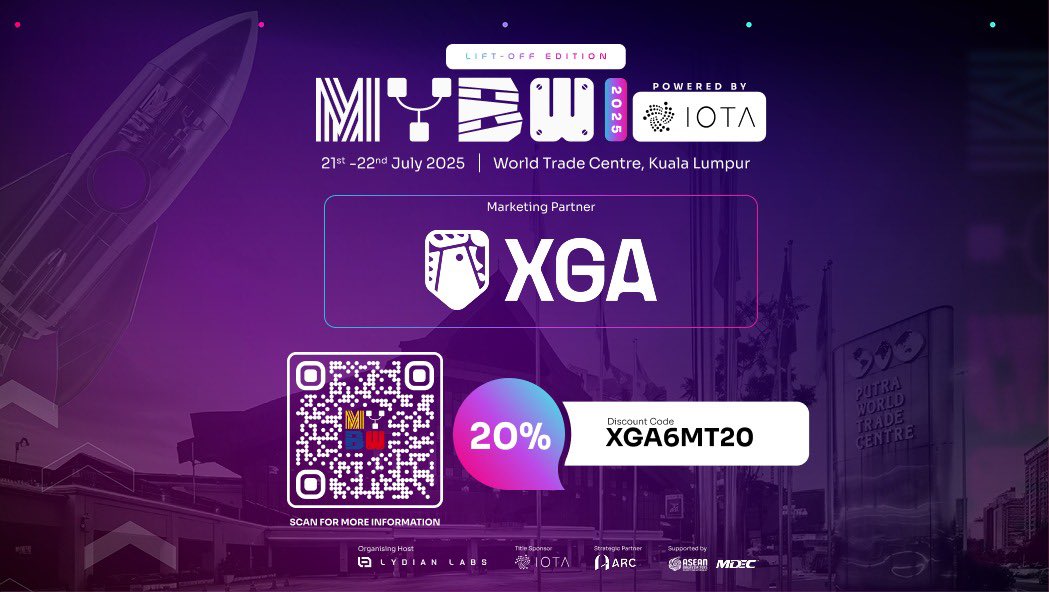 xgacrypto's tweet image. 🎉 We’re proud to be a Marketing Partner of @MalaysiaBCW — Malaysia’s biggest and boldest flagship blockchain event!
📍 Kuala Lumpur | 📅 July 21–22
🎟 20% off with GA code *XGA6MT20*
🎫 Get your ticket now → myblockchainweek.com/buy-tickets
From regulatory to AI to the future of…