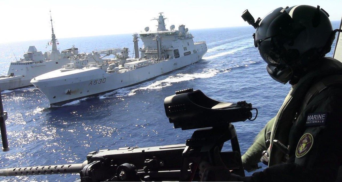 HNoMS Maud has been escorted back to the Suez Canal by a French frigate assigned to Op. Aspides.

Maud has concluded participation in Operation: Highmast.

(Src/img: <a href="/FrenchForces/">The 🇫🇷 Joint Staff - Military operations</a>)