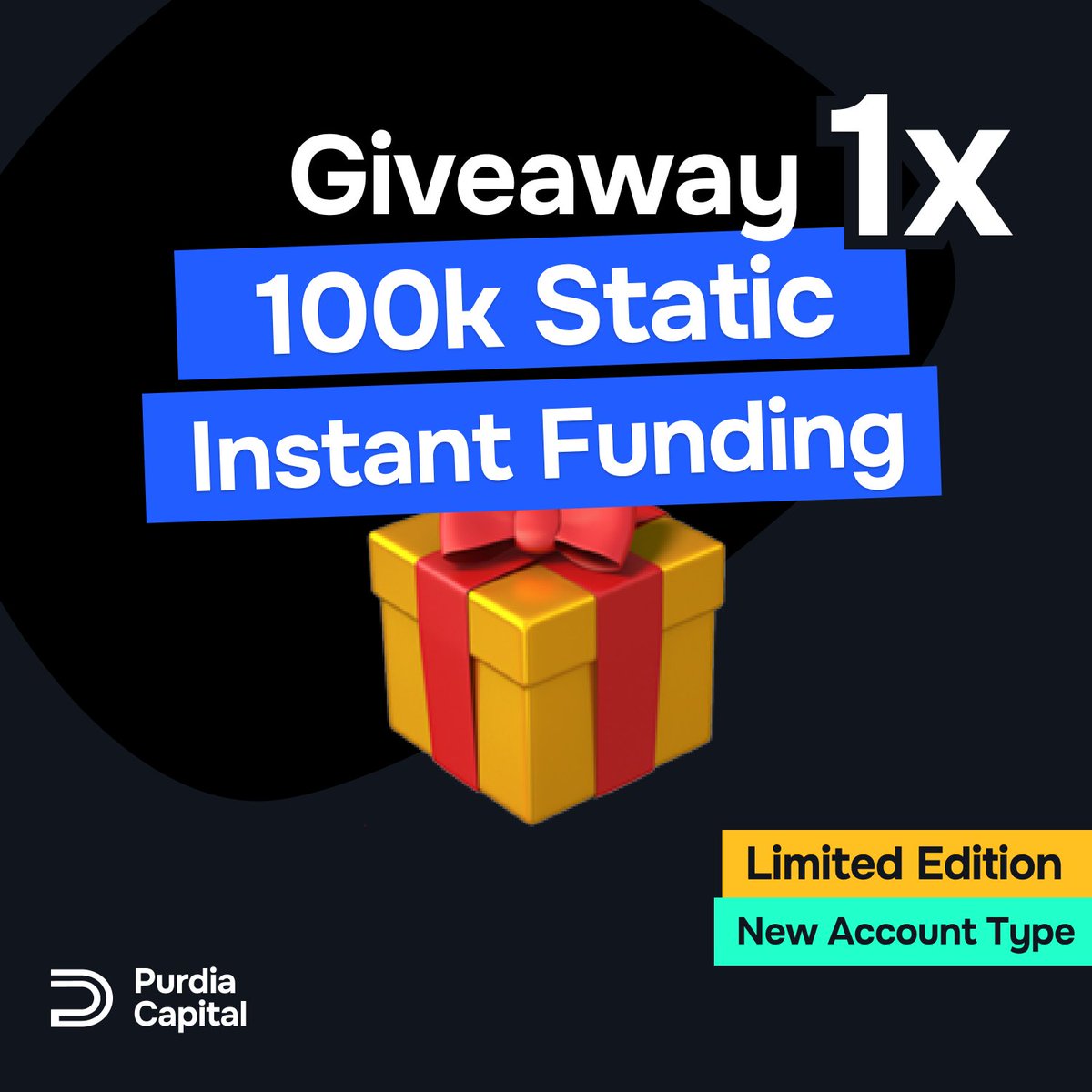 jonasatia's tweet image. 🚨 GIVEAWAY ALERT! 🚨

Win a FREE entry to our brand-new Static Instant Funding Account! 🎉

To enter:
✅ Like this post
✅ Retweet it
✅ Comment below why you’re excited to test our new Static Account

At Purdia Capital, our mission is to create an environment where traders can…