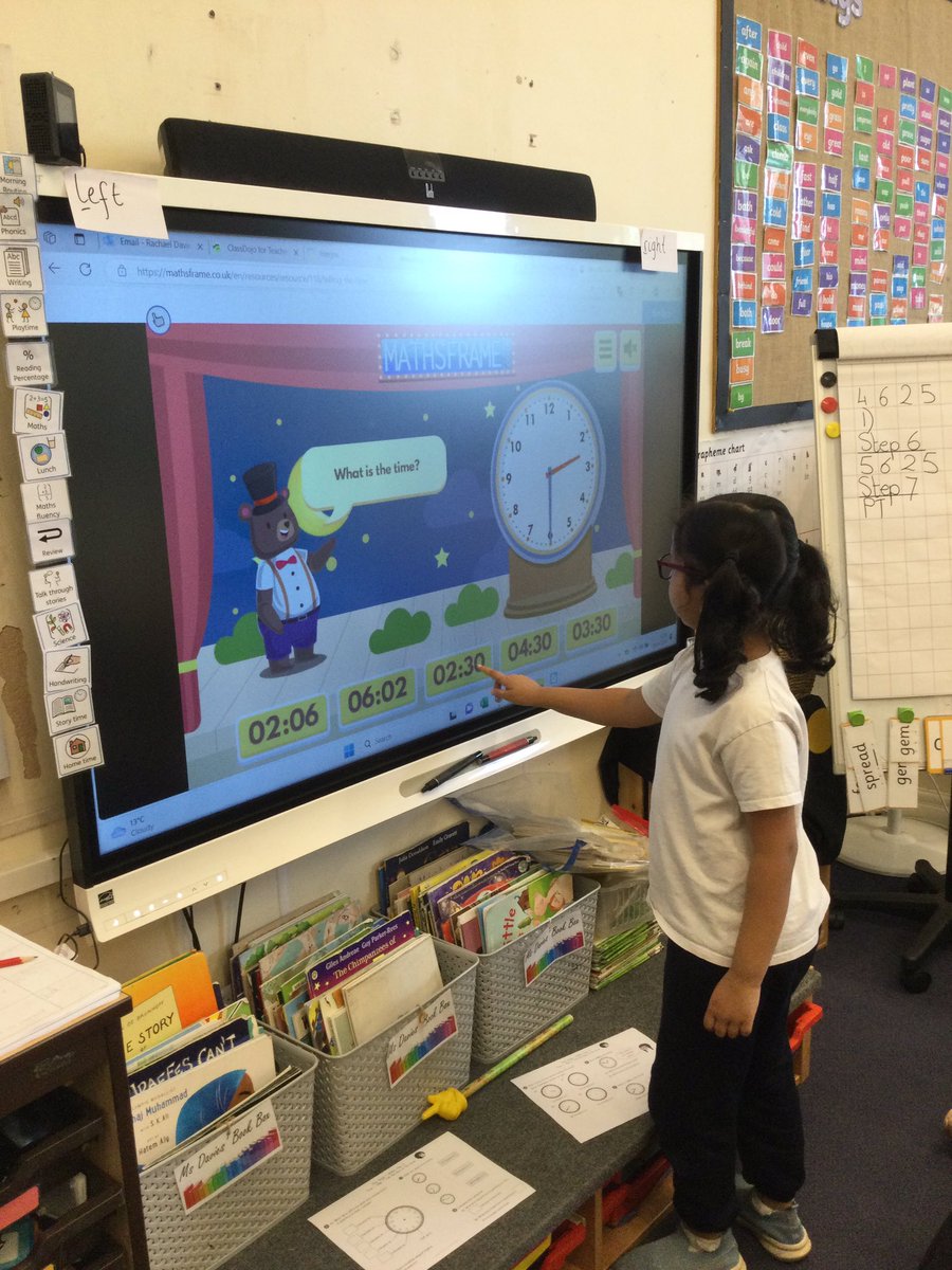 KS1 have been learning about time in maths. We use clocks, puzzles and online games #PPSmaths