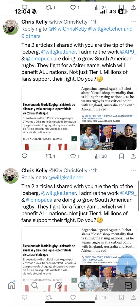 Enjoying these bot dudes who post in such remarkably similar ways. Comment twice in quick succession with the same post, then quote tweet something else, then engage with each other.

Largely only followed by each other &amp; are unidentifiable. All the same guy talking to himself?🤣