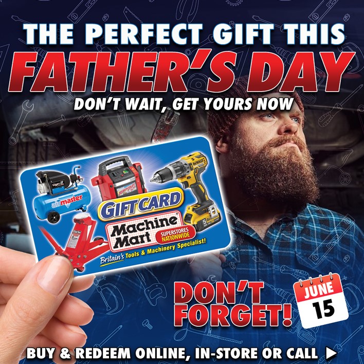 With Father's Day just around the corner, take the stress out of gift shopping by choosing a convenient Machine Mart gift card or e-voucher. With access to a vast selection of products 🛠️, finding the right gift has never been easier ✅. t.machinemart.co.uk/2p8jvrxp