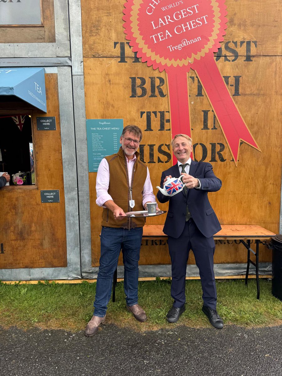 AGreenerWorldUK (@agreenerworlduk) on Twitter photo AGW’s Wayne Copp is at the <a href="/RoyalCornwall/">Royal Cornwall Show</a> Show today—catching up with contacts & chatting regenerative farming.
Great to connect with Jonathan Jones of <a href="/Tregothnan/">Tregothnan</a> to talk all things tea—and our #CertifiedRegenerative programme, of course!🫖
#RCS2025 #RegenerativeFarming #Tea AGW’s Wayne Copp is at the <a href="/RoyalCornwall/">Royal Cornwall Show</a> Show today—catching up with contacts & chatting regenerative farming.
Great to connect with Jonathan Jones of <a href="/Tregothnan/">Tregothnan</a> to talk all things tea—and our #CertifiedRegenerative programme, of course!🫖
#RCS2025 #RegenerativeFarming #Tea