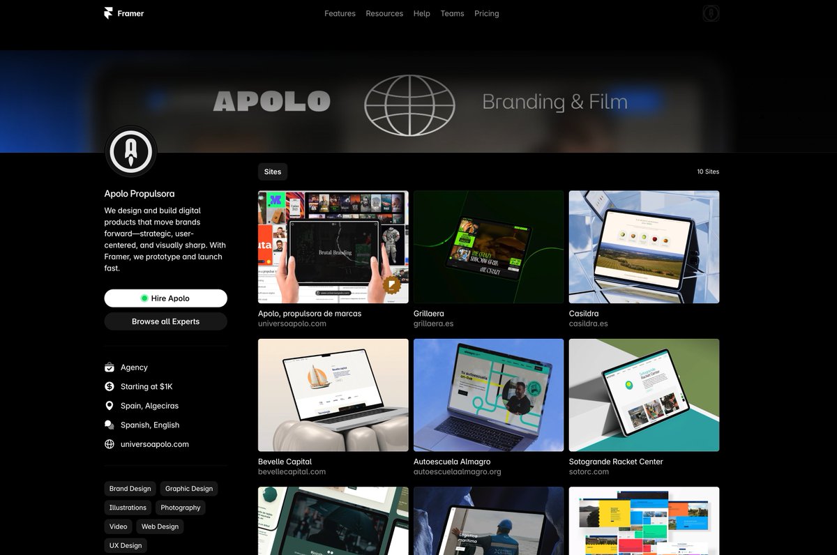 srtaserifa's tweet photo. Ya tenemos nuestro espacio en @framer como #Experts 🔥 https://t.co/VweDOKpcF6 

#framer #nocode https://t.co/RPJFTjZ4M1