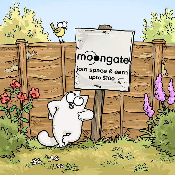 moongate 🌙 (@onemoongate) on Twitter photo GIVEAWAY ALERT! 🚀
Join our space with <a href="/SimonsCatMeme/">Simon's Cat Token</a> and win upto $100.
✅ Make a Moongate wallet web.moongate.one
✅ Drop your moongate wallet address in the comments
✅ RT this post to spread the word!
Winners will be announced tomorrow. GIVEAWAY ALERT! 🚀
Join our space with <a href="/SimonsCatMeme/">Simon's Cat Token</a> and win upto $100.
✅ Make a Moongate wallet web.moongate.one
✅ Drop your moongate wallet address in the comments
✅ RT this post to spread the word!
Winners will be announced tomorrow.