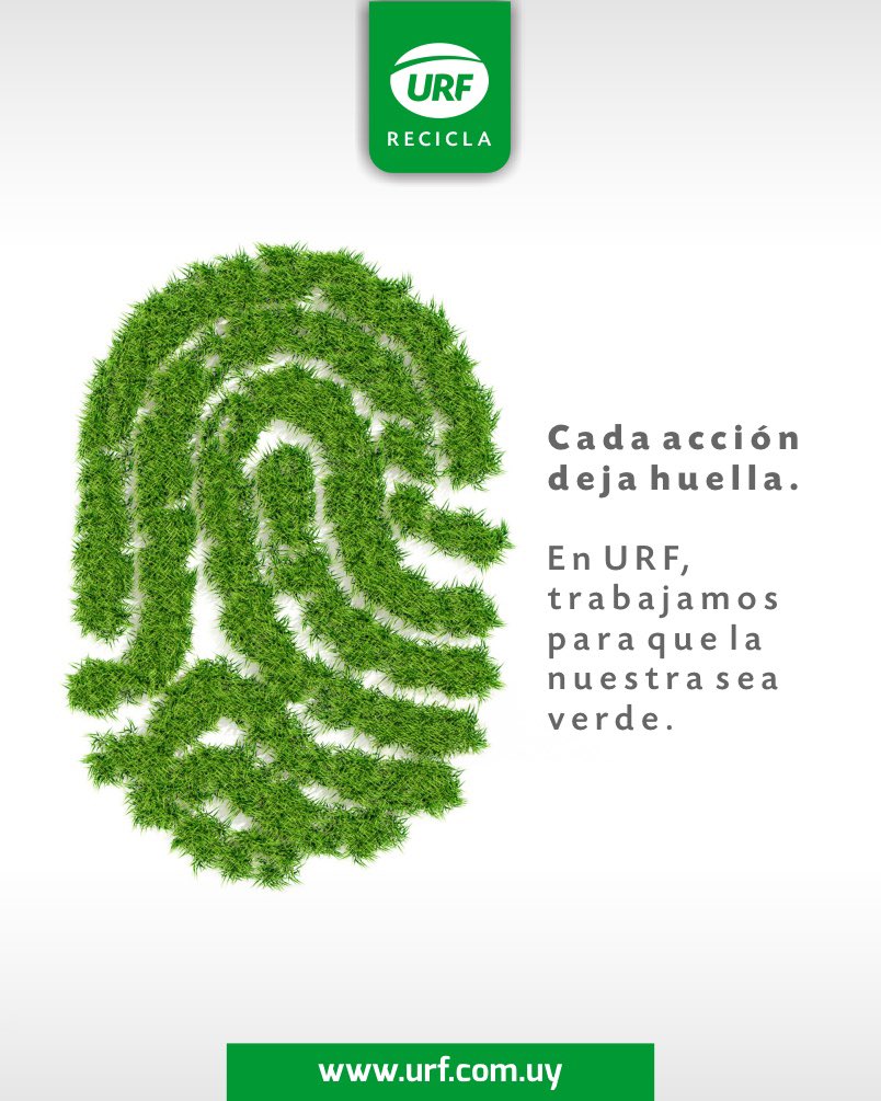 🌍 Día Mundial del Medio Ambiente
Cada acción deja huella.
En URF, trabajamos para que la nuestra sea verde. ♻️

Nuestra planta de reciclaje de envases plásticos es parte de un compromiso real con la sostenibilidad. Por un mundo sin contaminación por plásticos.
Porque producir