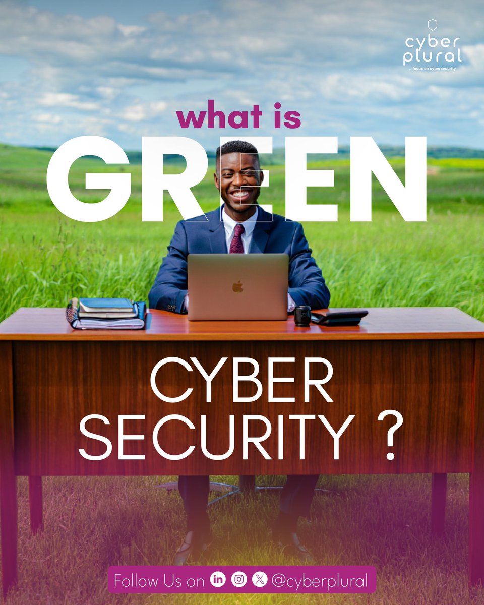 cyberplural's tweet image. Did you know cybersecurity can be eco-friendly too? ๐ฑ ๐
Weโre helping businesses stay secure and sustainable.
Message us to find out how you can go green and stay secure.
#cybersecurity #Greentech #Sustainablesecurity #Techforgood