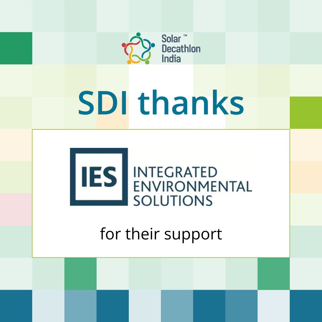 sdi_challenge's tweet image. SDI is grateful to IES for their support. SDI’s community of students and faculty owes a significant part of their success in producing evidence-based design, to the access to IES VE - a powerful, integrated suite of simulation tools that enables deep analysis and collaborative…