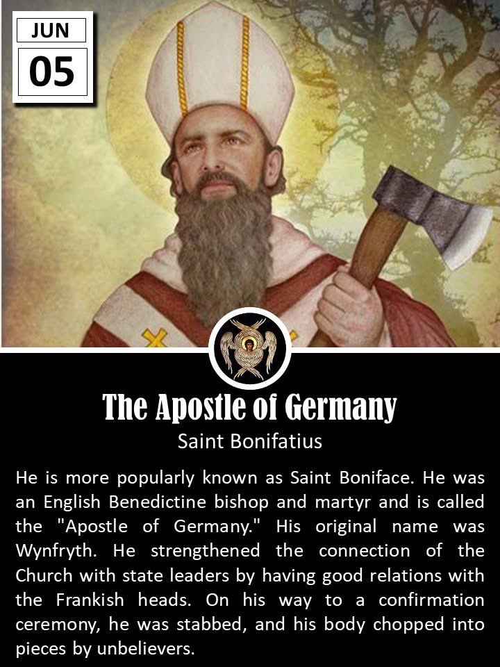Saint Boniface (c. 675–754), often called the “Apostle of the Germans,” was a pivotal figure in the Christianization of Europe during the early Middle Ages. Born Wynfrith in Wessex, England, he became a monk and missionary whose tireless efforts shaped the religious and cultural