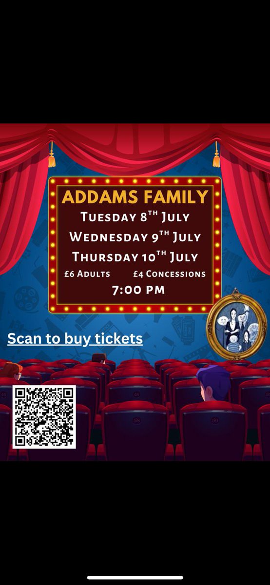 Tickets now on sale for this years production of The Addams Family