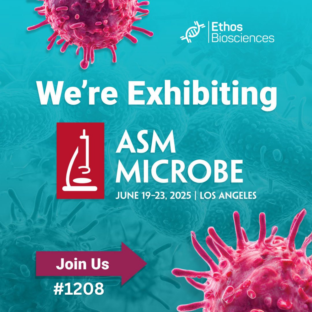 📅 Save the date! In only a few weeks, we will be showcasing for the first time at ASM Microbe 2025! Visit us at booth #1208.

Learn more about the show: asm.org/events/asm-mic…

#ASM2025 #ASMMicrobe #ASMMicrobe2025