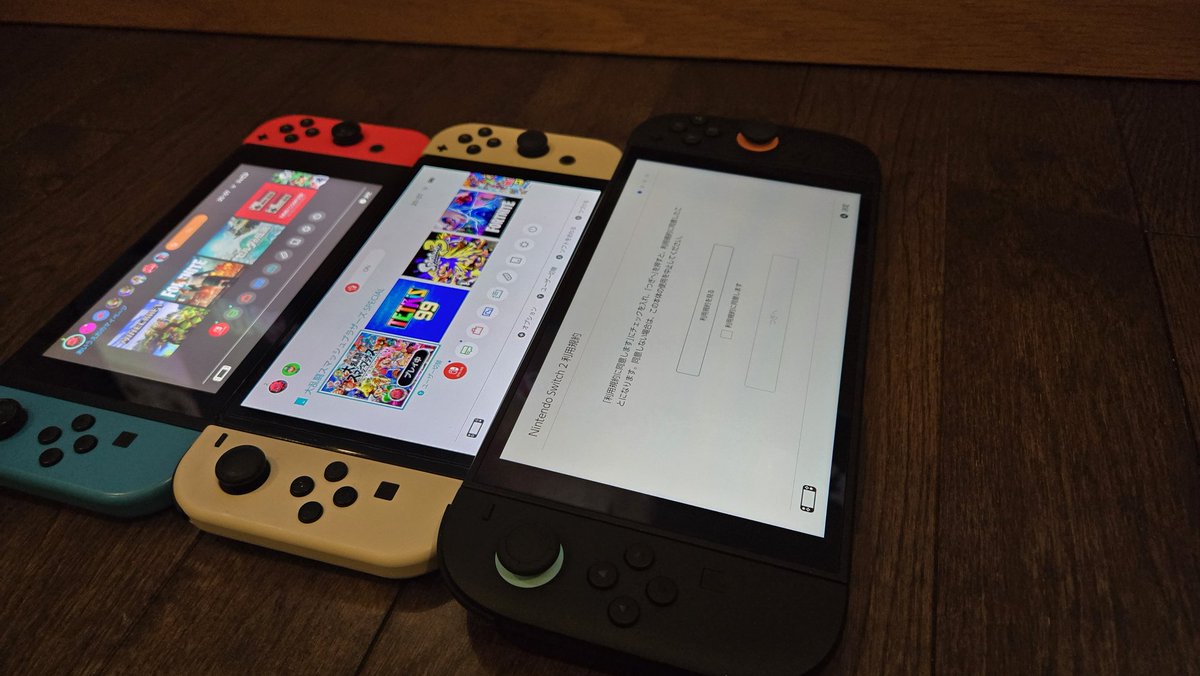 daikichi_iwata's tweet photo. 歴代スイッチ並べてみると
結構Switch2って。。デカいのね
運良く当選したが、これで運を使いきったのでは?

#Switch　#Switch2　#任天堂 https://t.co/oI6hY4Xgp6