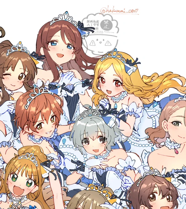 #デレステ10thまで100日なのでアイドル190人全員描きたい 11日目 古澤頼子 成宮由愛 望月聖