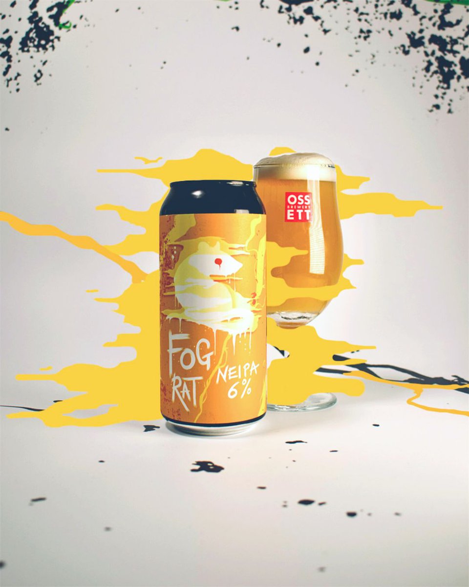 Ossett Brewery (@ossettbrewery) on Twitter photo HAZE FOR DAYS.
Introducing Fog Rat; a high density hop charged NEIPA brewed using innovative techniques for maximum flavour. 
6%. Fruity. Hazy. Quadruple dry hopped and loaded with citrus fruits.
(+ it's vegan!) 
ossett-brewery.co.uk/products/fog-r… HAZE FOR DAYS.
Introducing Fog Rat; a high density hop charged NEIPA brewed using innovative techniques for maximum flavour. 
6%. Fruity. Hazy. Quadruple dry hopped and loaded with citrus fruits.
(+ it's vegan!) 
ossett-brewery.co.uk/products/fog-r…