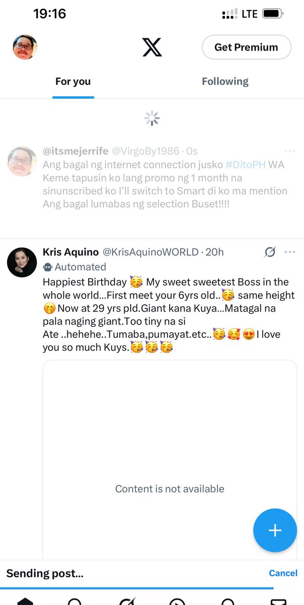 VirgoBy1986's tweet image. Ganito kabagal - trying to upload these pic #DitoPH #DitoAngInternetMabagal note of the area QC project 7. Near edsa near Malls. Kelan kaya eto mapopost