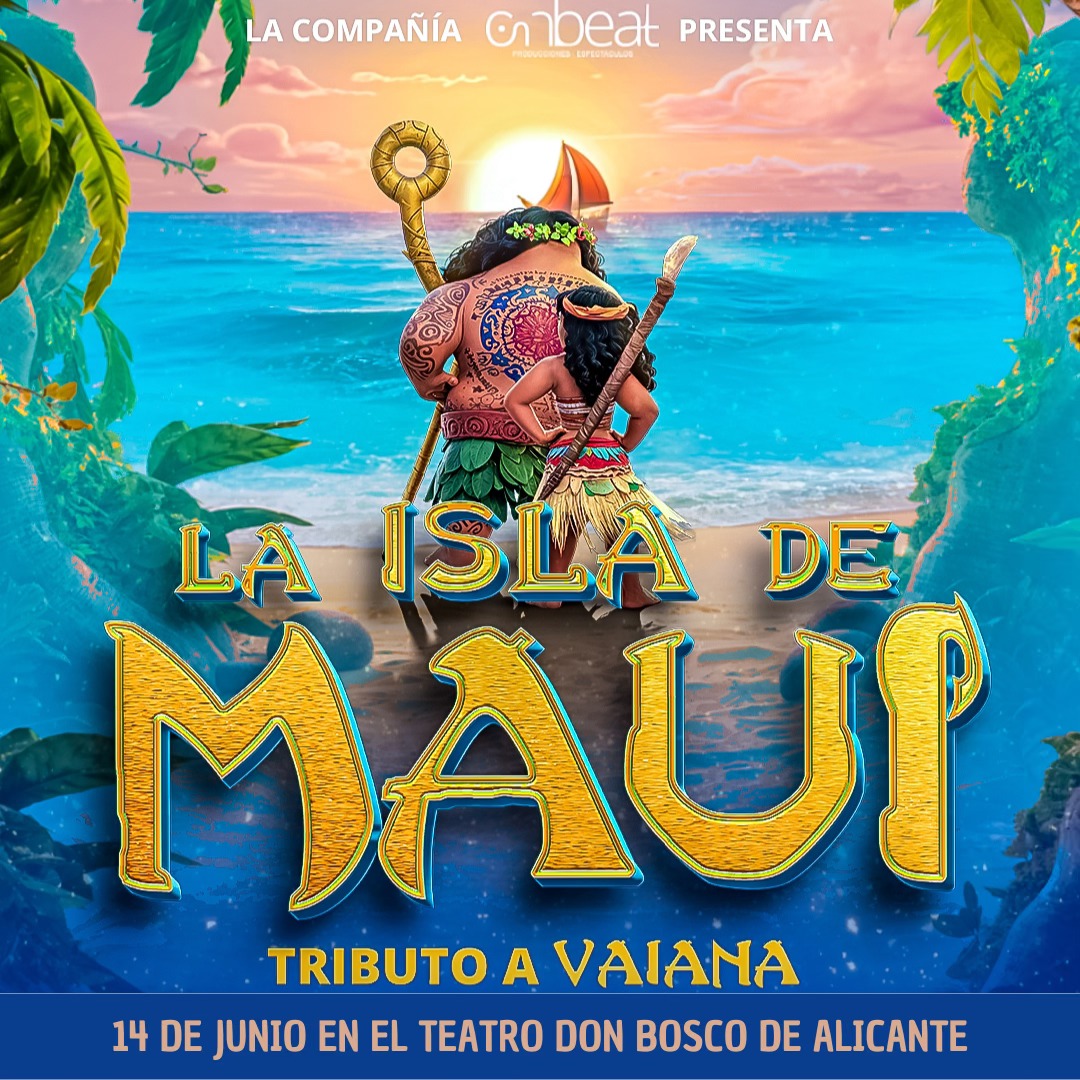 🌴✨La Isla de Maui en ALICANTE✨🌴    
📍Teatro Don Bosco - Alicante    
 🗓 sábado ,14 de junio de 2025 - 19:30h      ✨Entradas⤵️
tickescena.com/Evento.aspx?id…
 #MusicalFamiliar #TributoVaiana #LaIslaDeMaui #Alicante #Salesianos