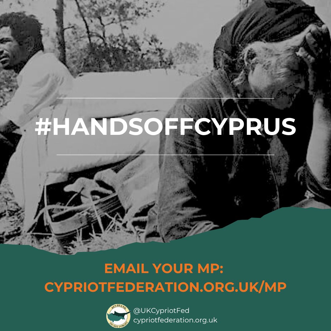 51 years on. Still divided. 🇨🇾 

It’s time to raise our voices again for peace, justice, and reunification.

Join the #HandsOffCyprus campaign today.

Email your MP and make your voice count. 

See link in our bio: cypriotfederation.org.uk/mp/