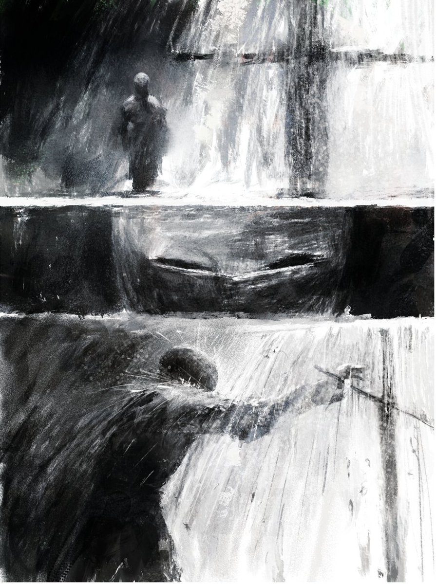 Page from the upcoming graphic novel of The Stolen Child, to accompany the film's release next year.