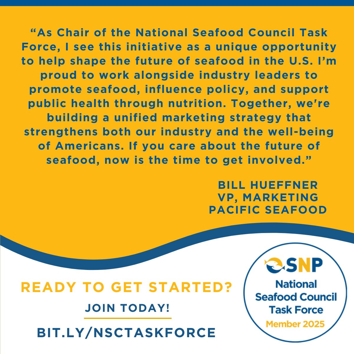 Seafood4Health's tweet image. Join Pacific Seafood's VP of Marketing Bill Hueffner on Seafood Nutrition Partnership’s National Seafood Council Task Force. Connect with top industry leaders to increase seafood consumption and promote public health. Discover NSCTF membership benefits: bit.ly/49jrckF