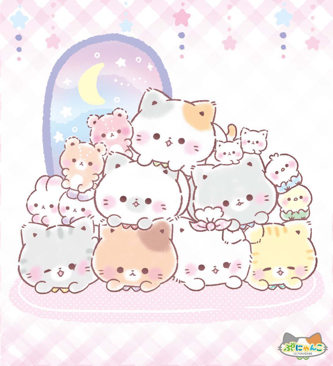 ぷにぷにと優しい言葉で癒す「ぷにゃんこ」を描いてます🐾 もっと