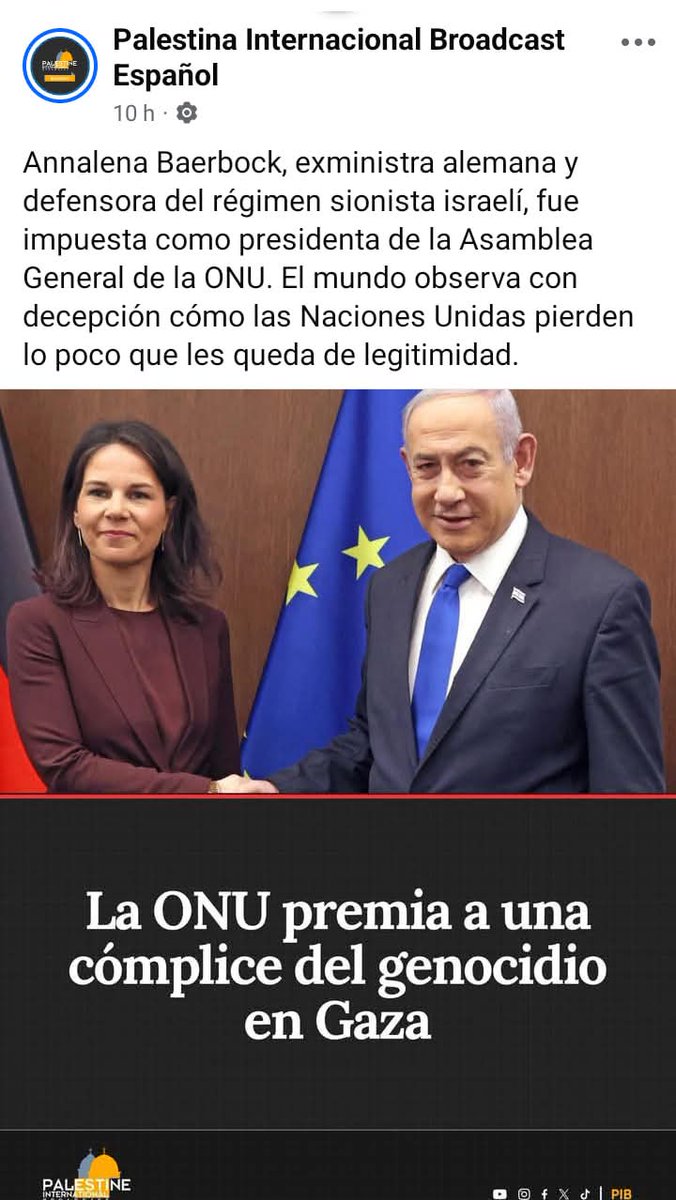 Luar5901's tweet photo. EN EXTINCIÓN LA CREDIBILIDAD DE LA ONU:
La nieta de un nazi, amiga d los corta cuellos d ISIS a los q fue la primera en visitar en Siria; se convirtió en la presidenta d la Asamblea General d la ONU por 1 año.
Hasta la prensa alemana habló sobre el pasado nazi d abuelo d Baerbock https://t.co/WDkZMsw1bR
