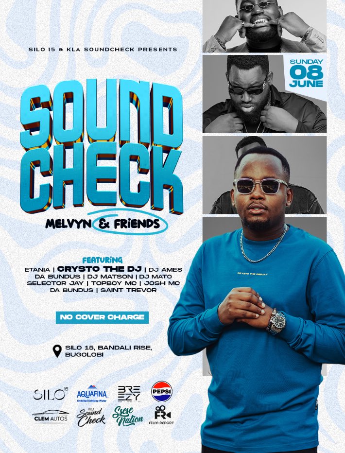 ugandadjs's tweet photo. This sunday 8th June dont forget to represent for another Brother @melvyndeejay with #KLASoundCheck at Silo15. https://t.co/GBPWWVqPao