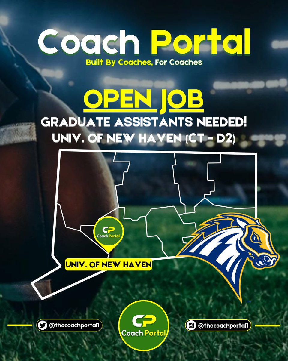 Univ. of New Haven (CT - D2) is looking for 2 Graduate Assistants. One is WR's and one for DL. Includes grad school tuition fully paid + a $5k stipend. NO HOUSING. Will assist with breakdowns, reports, recruiting and all assigned tasks. Bachelor's degree &amp; grad school acceptance