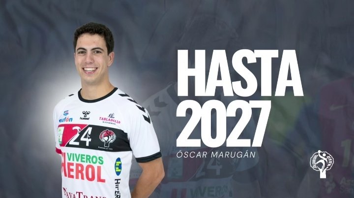 BalonmaActual's tweet photo. OFICIAL | El @BalonmanoNava ha anunciado la renovación del extremo izquierdo Óscar Marugan.

• Extiende su vínculo hasta 2027. https://t.co/h5mplVjAVF