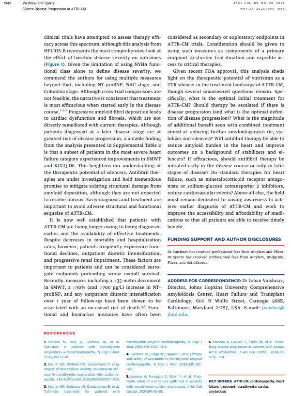 Brett Sperry, MD (@brettsperrymd) on Twitter photo Special focus issue in <a href="/JACCJournals/">JACC Journals</a> this week on Cardiac Amyloidosis.
Many important articles! Sharing my editorial with Joban Vaishnav from <a href="/JohnsHopkins/">Johns Hopkins University</a>
sciencedirect.com/journal/journa… Special focus issue in <a href="/JACCJournals/">JACC Journals</a> this week on Cardiac Amyloidosis.
Many important articles! Sharing my editorial with Joban Vaishnav from <a href="/JohnsHopkins/">Johns Hopkins University</a>
sciencedirect.com/journal/journa…