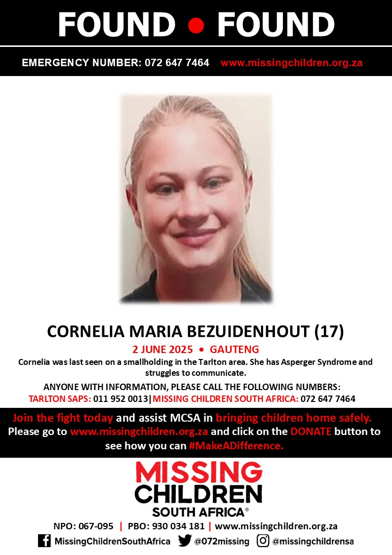 Missing Children SA tweet media