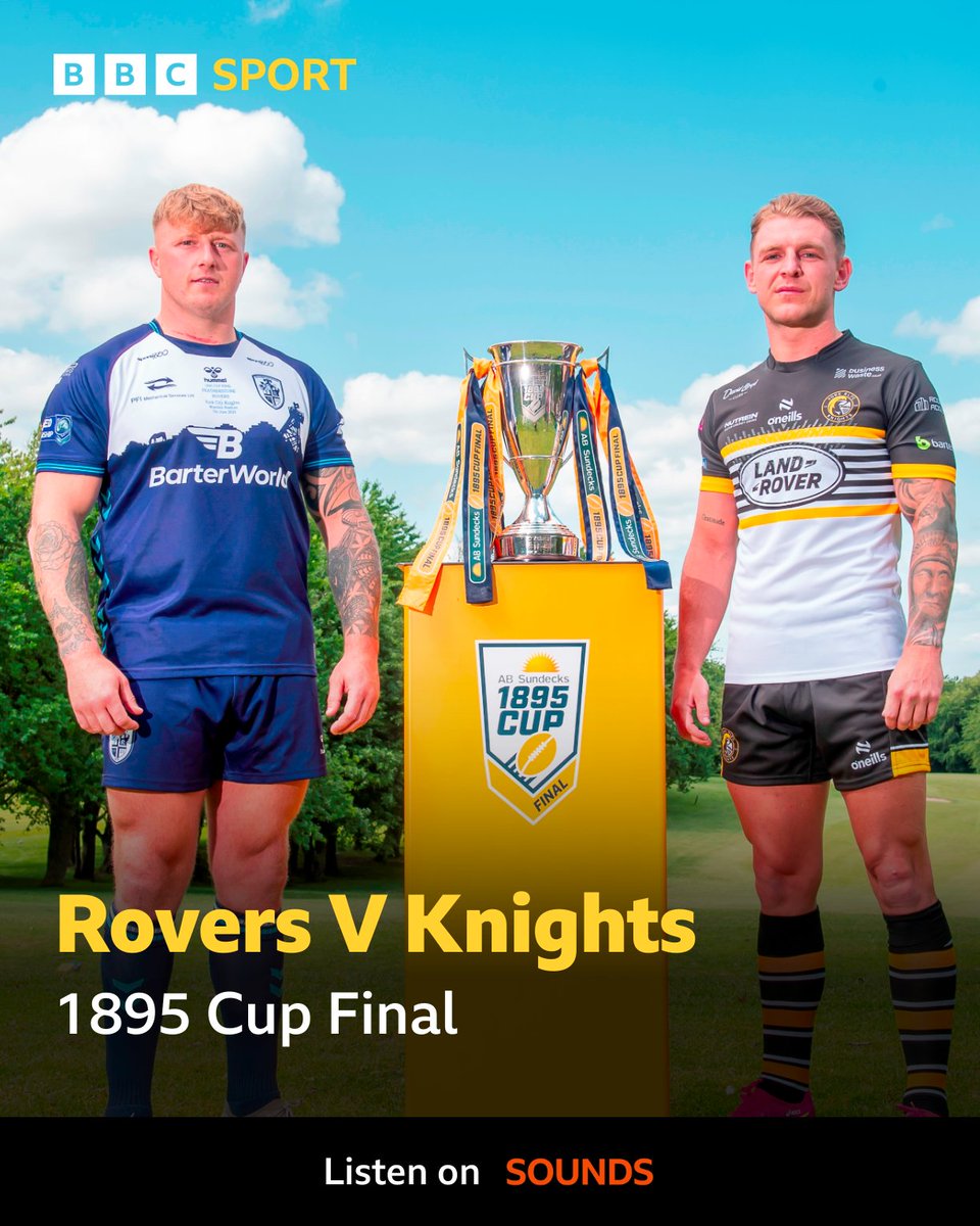 BBC Sport West Yorkshire (@bbcwys) on Twitter photo 🚨 ON NOW!
🏆 1895 Cup Final live from Wembley
🏉 <a href="/FevRoversRLFC/">Featherstone Rovers</a> V York (5.45pm ko)
🎙 Full commentary
🗣 <a href="/Conlon98Jack/">Jack Conlon</a> & James Webster
🕔 5-8pm
📻 <a href="/BBCLeeds/">BBC Leeds</a>
📡 92.4FM | DAB | Online
🌎 bbc.in/3bSj5jt
#BBCRL 🚨 ON NOW!
🏆 1895 Cup Final live from Wembley
🏉 <a href="/FevRoversRLFC/">Featherstone Rovers</a> V York (5.45pm ko)
🎙 Full commentary
🗣 <a href="/Conlon98Jack/">Jack Conlon</a> & James Webster
🕔 5-8pm
📻 <a href="/BBCLeeds/">BBC Leeds</a>
📡 92.4FM | DAB | Online
🌎 bbc.in/3bSj5jt
#BBCRL