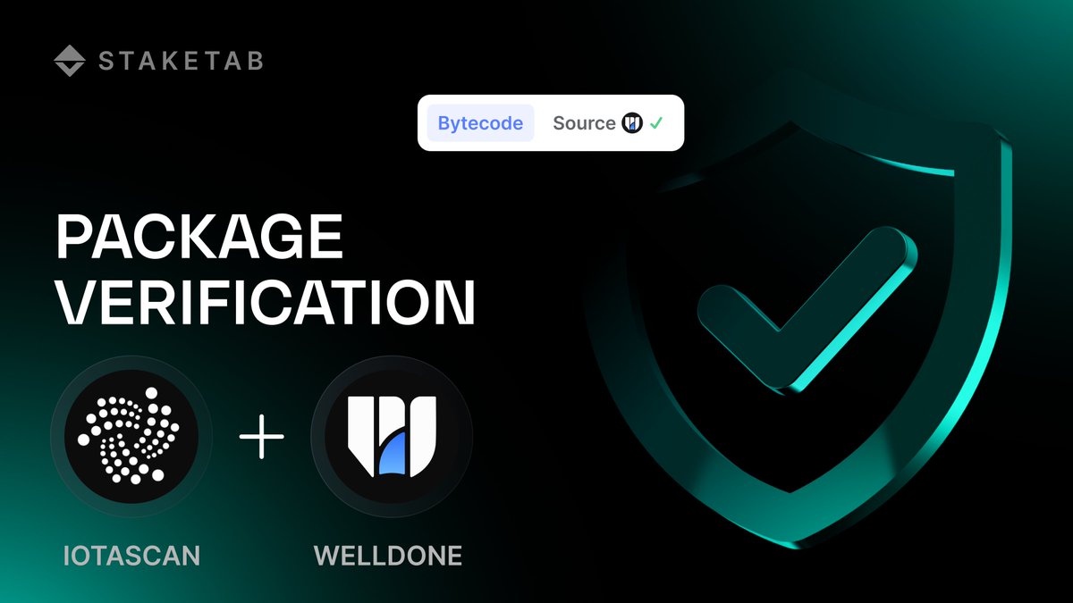 IOTAscan (@iotascan) on Twitter photo ๐ค Is that smart contract safe? Now you can check if itโs verified on #Iotascan!
โ
Projects: prove it
๐ Users: trust it
Built with <a href="/WelldoneStudio_/">WELLDONE Studio by DSRV</a>
Letโs make @IOTA safer and more transparent โ verify your contract
๐ iotascan.com/mainnet/news/1โฆ ๐ค Is that smart contract safe? Now you can check if itโs verified on #Iotascan!
โ
Projects: prove it
๐ Users: trust it
Built with <a href="/WelldoneStudio_/">WELLDONE Studio by DSRV</a>
Letโs make @IOTA safer and more transparent โ verify your contract
๐ iotascan.com/mainnet/news/1โฆ
