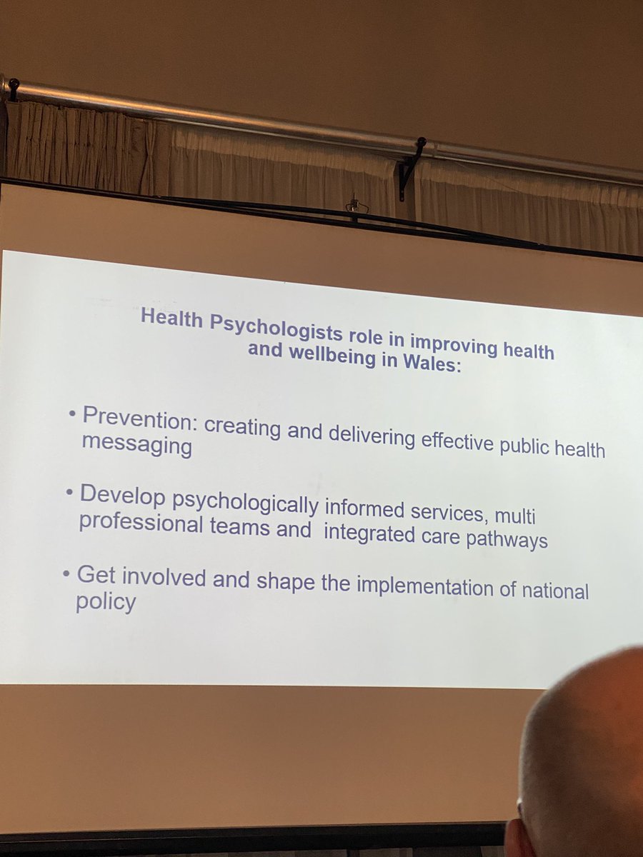 Lovely seeing so many DHP members in Cardiff for the #dhpconf! Thanks to Ruth Crowder AHP Advisor to <a href="/WelshGovernment/">Welsh Government</a> for presenting on the importance of health psychologists in reducing health inequalities and shaping the implementation of policy in Wales! <a href="/divhealthpsych/">BPS DHP</a>