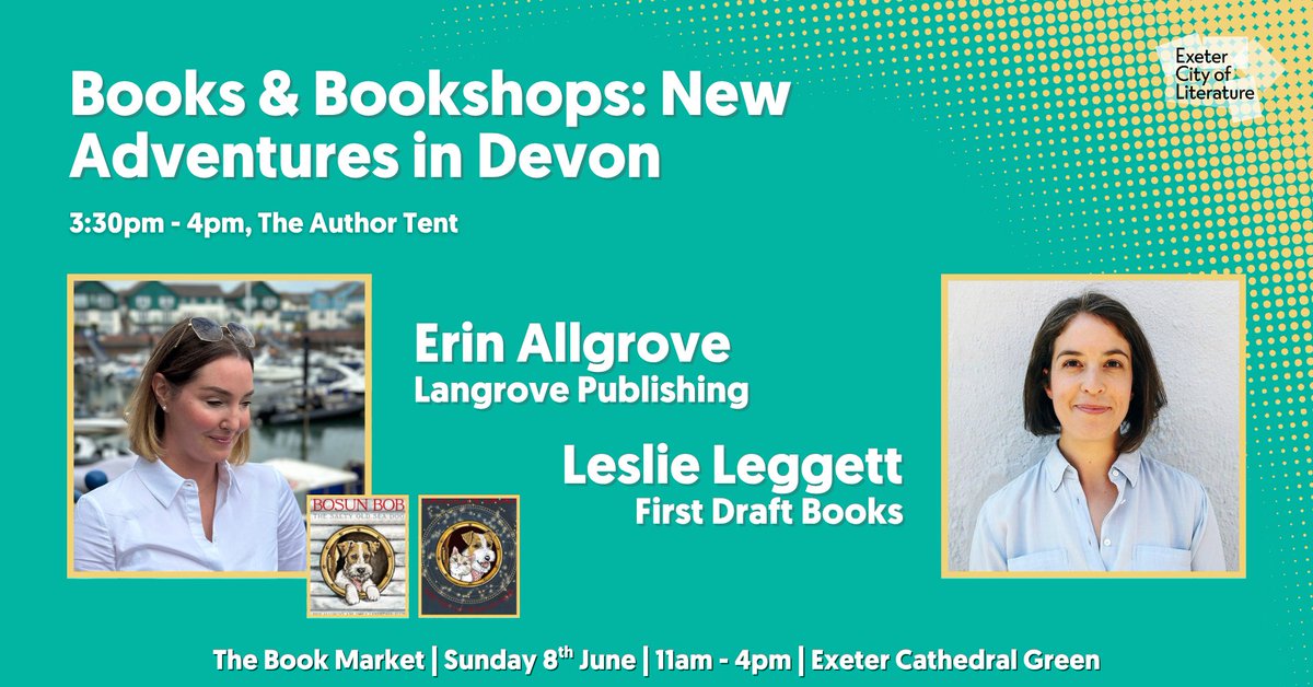 Exeter City of Literature (@exetercityoflit) on Twitter photo Want to learn about setting up an independent bookshop or publishing house in Devon? š
Join our free industry talk at The Book Market on Sunday 8th June at 3:30pm to hear more about the joys and challenges of new literary projects in Devon.
Learn more: exetercityofliterature.com/current-projec⦠Want to learn about setting up an independent bookshop or publishing house in Devon? š
Join our free industry talk at The Book Market on Sunday 8th June at 3:30pm to hear more about the joys and challenges of new literary projects in Devon.
Learn more: exetercityofliterature.com/current-projecā¦