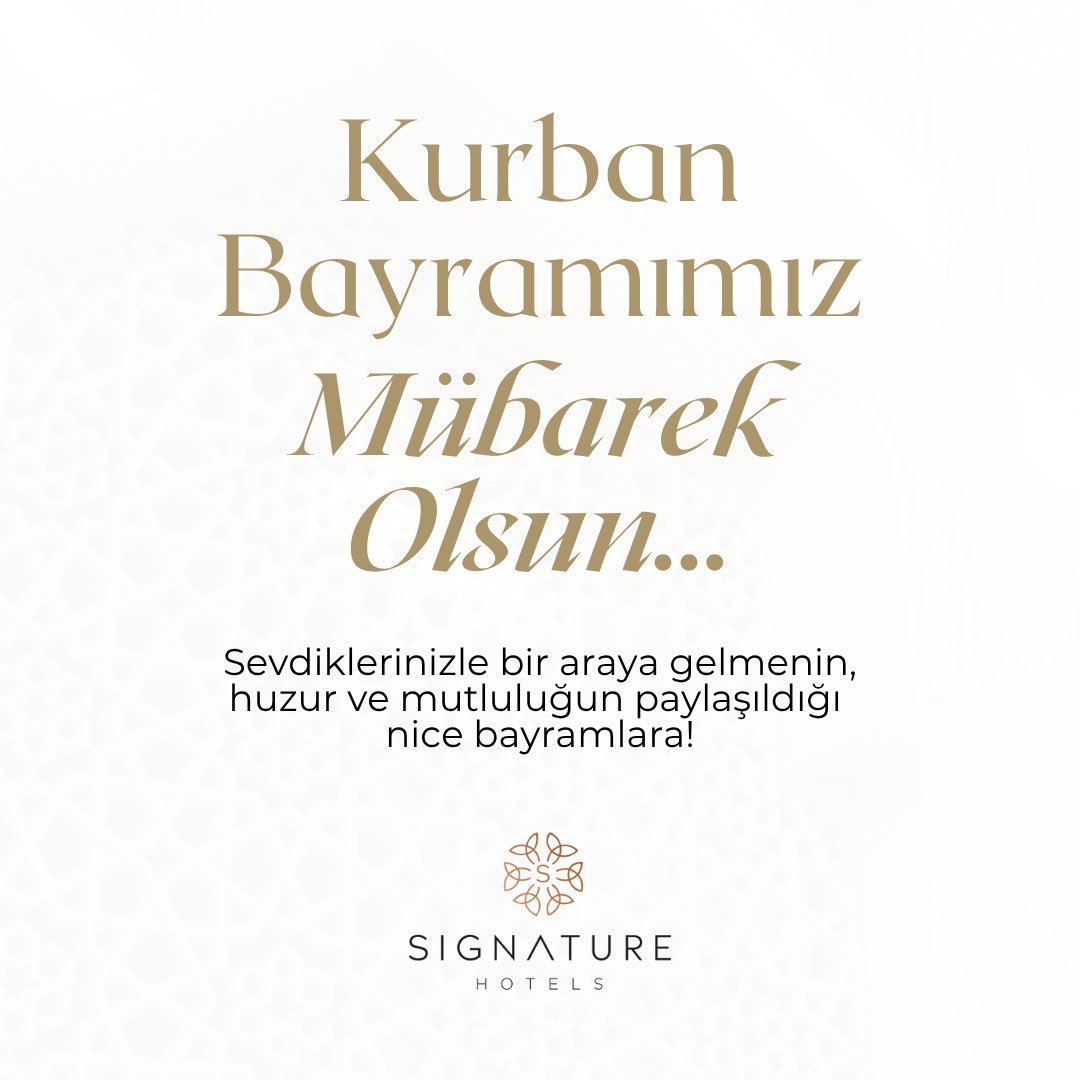 Kurban Bayramı’nın tüm sevdiklerinizle birlikte sağlık, huzur ve mutluluk getirmesini dileriz. Bayramınız mübarek olsun. 🌙✨