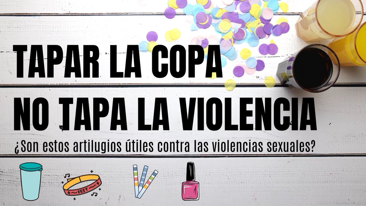 📢NUEVA CAMPAÑA NOCTÁMBUL@S 2025: «Tapar la copa no tapa la violencia»

➡Vídeo que pone el foco en los tapavasos para evitar que te “echen droga en la bebida” así como los brazaletes “antidroga”, pintauñas, tiras reactivas u otros kits.

📹Míralo en cast: youtube.com/watch?v=wUOsYN…
