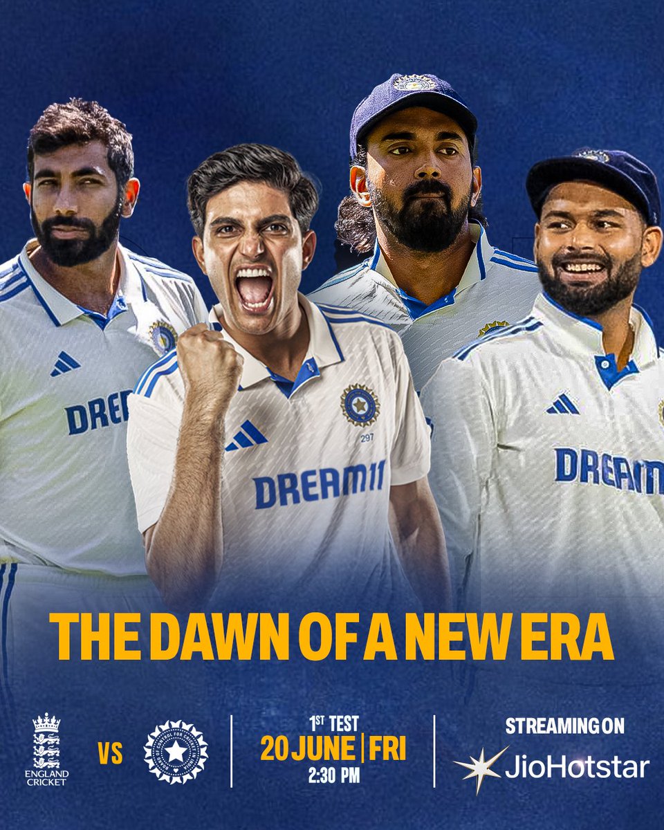 THE NEW ERA BEGINS ON JUNE 20th IN INDIAN TEST CRICKET 🇮🇳