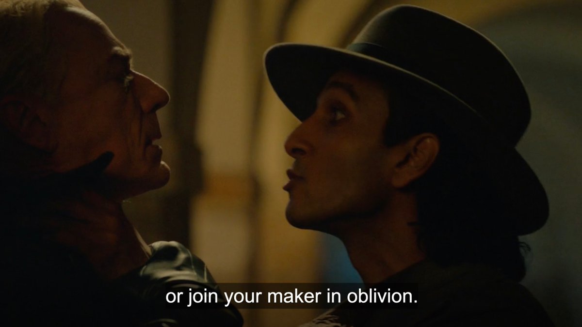 armand is truly one of those classic hollywood villains who got undone by his own monologuing lmao. if he hadn't started yapping about how he kicked both lestat and francis' asses it would've been wayy easier for him to claim they overpowered him and forced him to watch the trial