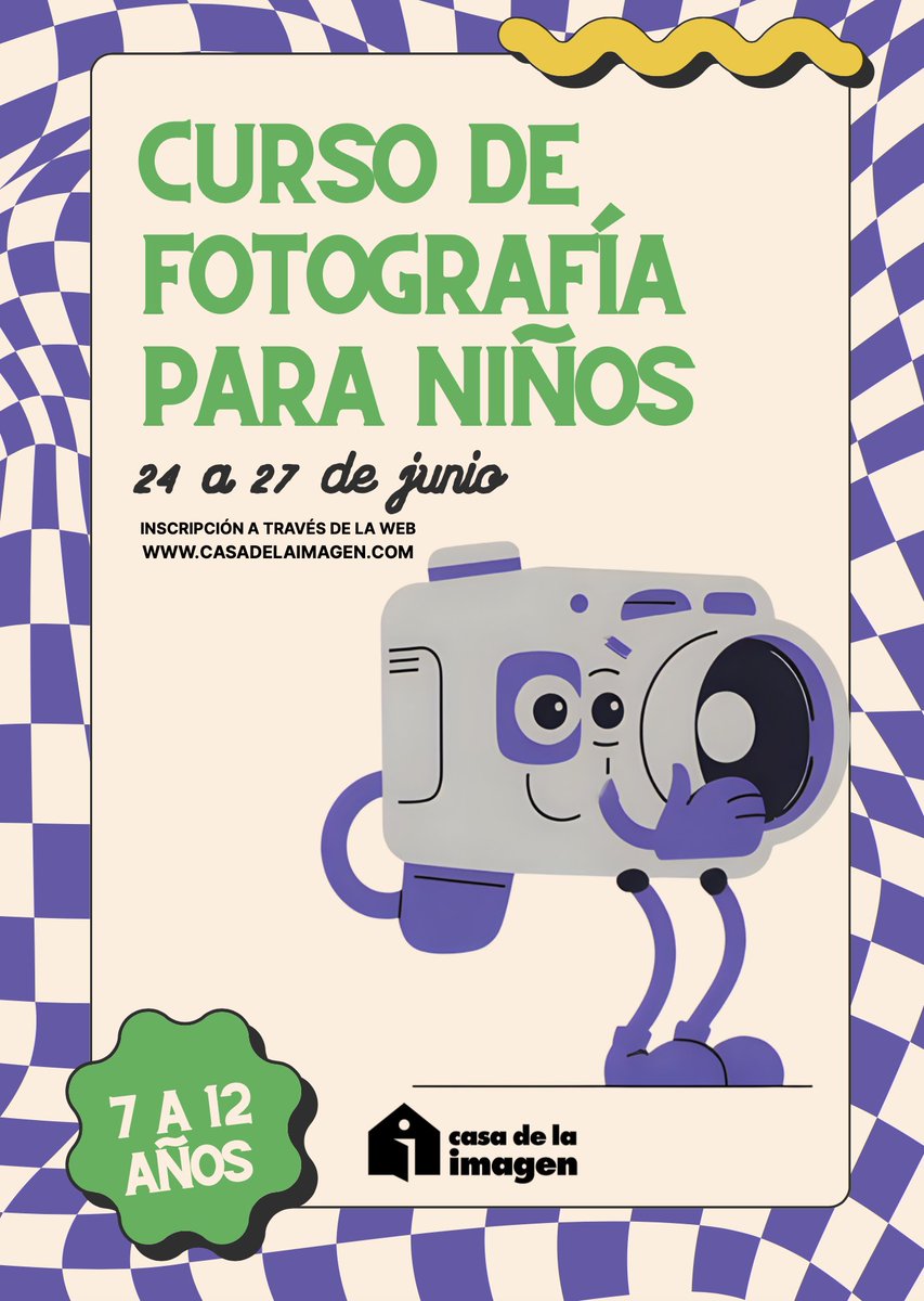 👦🏼 📸 Curso de fotografía para niños (del 24 al 27 de junio)
🌊⛱ Sea acaba el cole... ¡Pero empieza la fotografía!
Toda la info: casadelaimagen.com/cursos_expres