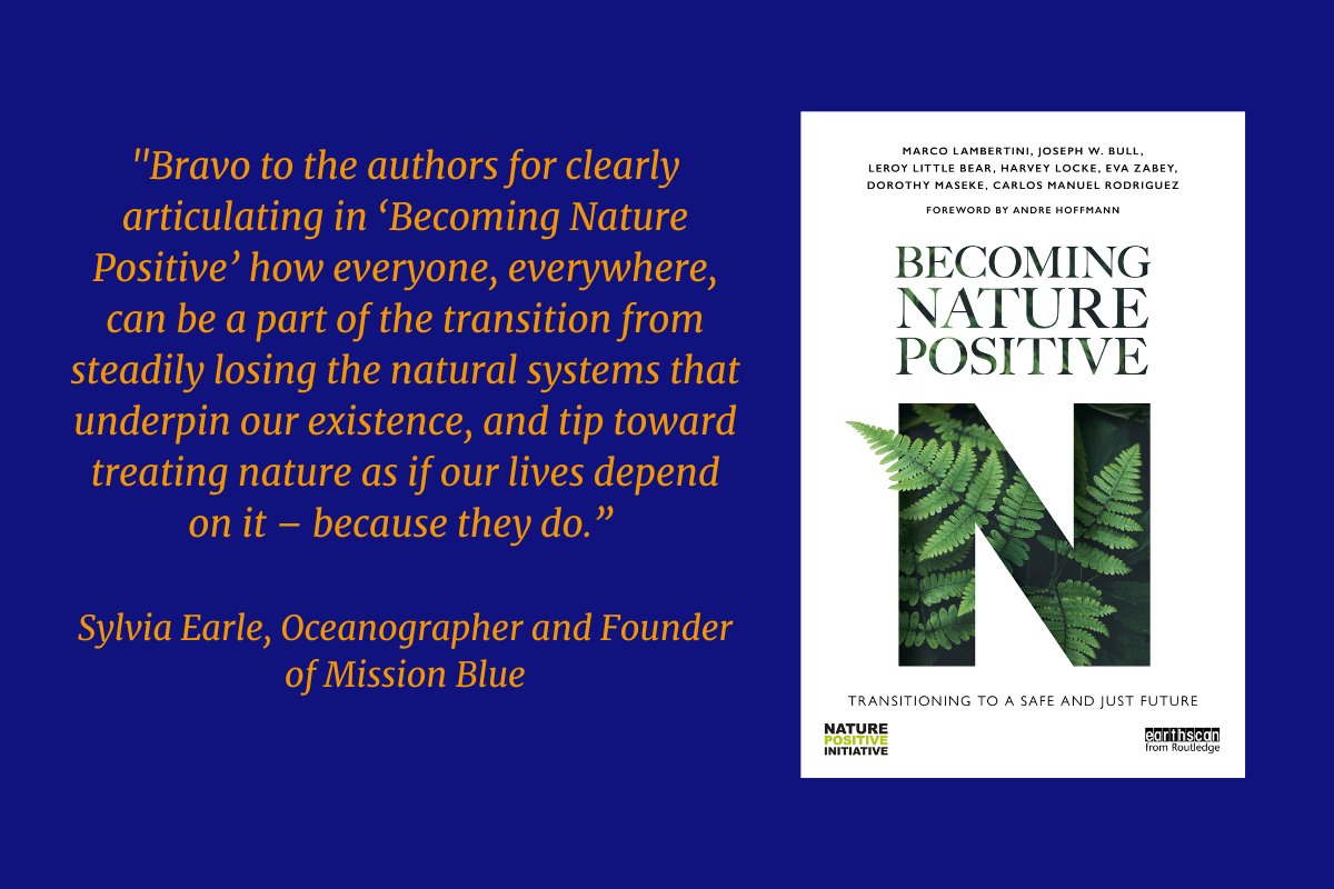 Taylor & Francis (@wearetandf) on Twitter photo This World Environment Day, we're shining a spotlight on “Becoming Nature Positive"
In this new book, the authors show that a Nature Positive future - one with more nature and biodiversity than today - is not only possible, but necessary
<a href="/ConvenerNatureP/">Marco Lambertini</a> #WorldEnvironmentDay This World Environment Day, we're shining a spotlight on “Becoming Nature Positive"
In this new book, the authors show that a Nature Positive future - one with more nature and biodiversity than today - is not only possible, but necessary
<a href="/ConvenerNatureP/">Marco Lambertini</a> #WorldEnvironmentDay