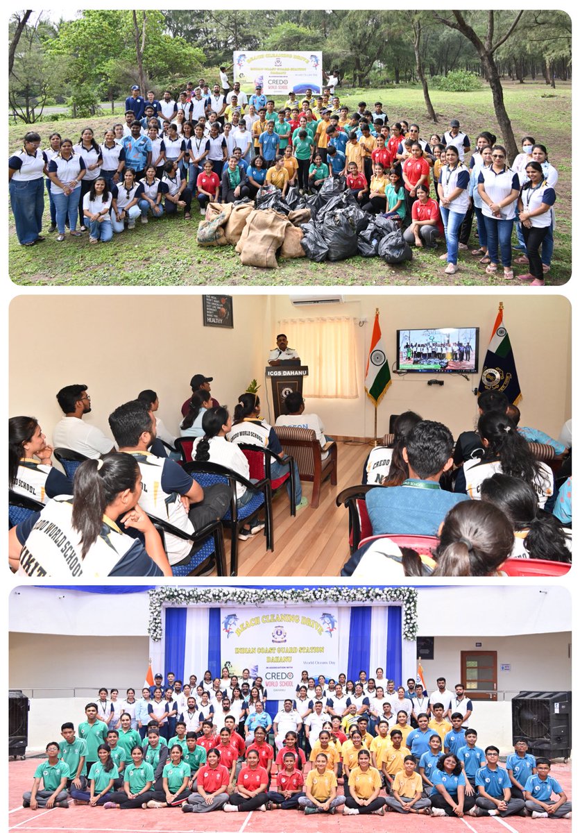 IndiaCoastGuard's tweet image. On #WorldEnvironmentDay2025, @IndiaCoastGuard led nationwide initiatives promoting #EnvironmentalSustainability and #MarineConservation. Across all Stations, Districts, and Regional Headquarters, #ICG personnel engaged in various activities to #ProtectOurPlanet. Educational