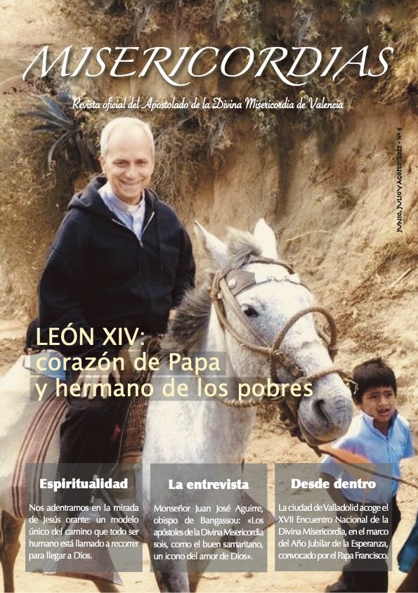 ValenciaMiseric's tweet photo. SEXTO NÚMERO DE LA REVISTA «MISERICORDIAS»

Coincidiendo con la solemnidad de Corpus Christi, día nacional de Caridad, ha salido a la luz el sexto número de la Revista oficial de la asociación Apostolado de la Divina Misericordia de Valencia

https://t.co/PjGcYqr4ql https://t.co/D3irXlLmmC
