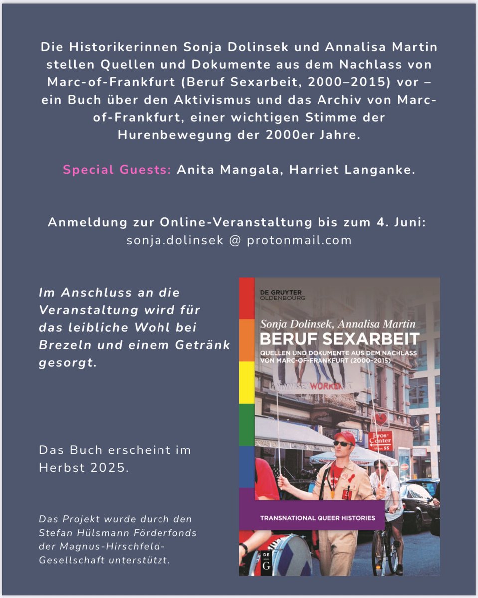 Mit Spannung erwartet: eine historische und gleichzeitig aktuelle Lektüre. Unsere Stifterin freut sich, dass Marcs Vermächtnis diese Würdigung erfährt. Glückwunsch an die Autorinnen ⁦<a href="/sonjdol/">sonja dolinsek -- still prefers mastodon</a>⁩ und Annalisa. #berufsexarbeit ⁦<a href="/BesD_eV/">BesD e. V.</a>⁩