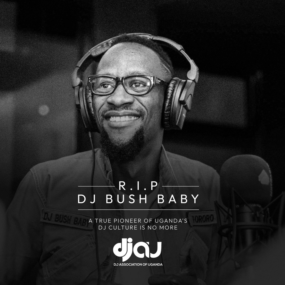 With deep sorrow, the DJ Association of Uganda announces the passing of DJ Bush Baby; a pioneer, mentor, and voice that shaped Uganda’s music and radio scene. His impact on the DJ community will never be forgotten.

Rest in eternal peace.