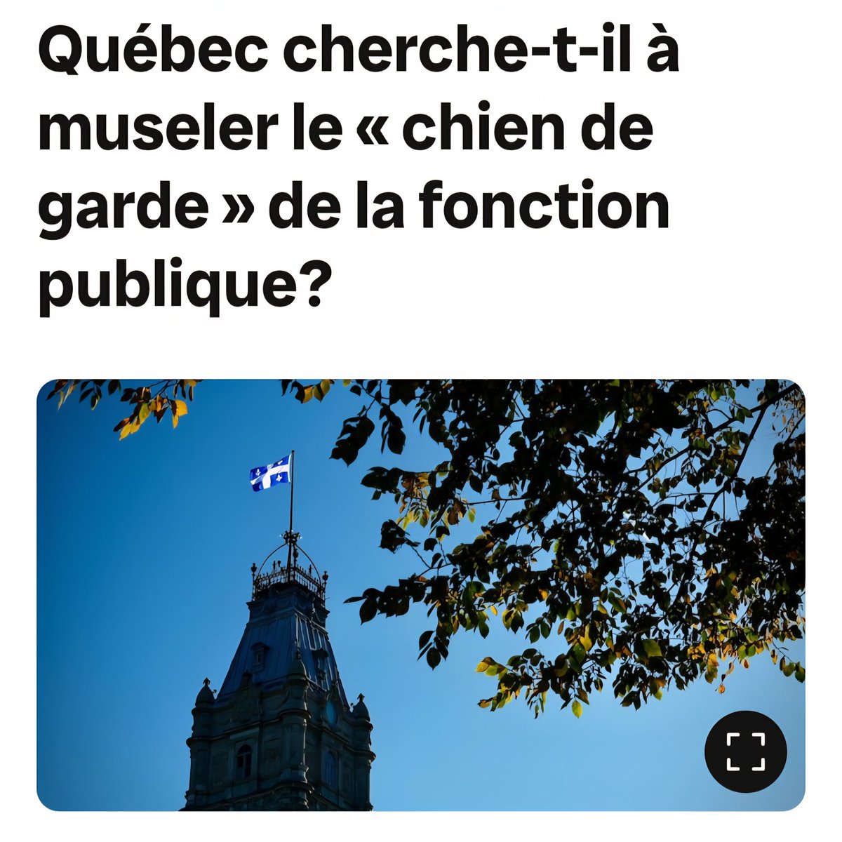 Le Conseil du Trésor et la CAQ accusés de représailles ?!?

C'est pas rien !😱

À lire ABSOLUMENT !👇

ici.radio-canada.ca/nouvelle/21698…