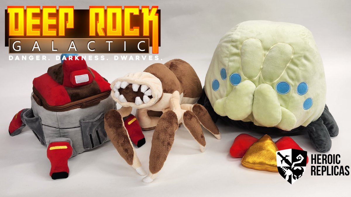 Dave at Heroic Replicas (@heroicreplicas) on Twitter photo We got a new plush pre-order campaign! Link is below.
Deep Rock Galactic Molly, Steeve, and Loot Bug - and get your early bird deals, and campaign-long discounts too!
Thanks, <a href="/JoinDeepRock/">Deep Rock Galactic</a> We got a new plush pre-order campaign! Link is below.
Deep Rock Galactic Molly, Steeve, and Loot Bug - and get your early bird deals, and campaign-long discounts too!
Thanks, <a href="/JoinDeepRock/">Deep Rock Galactic</a>