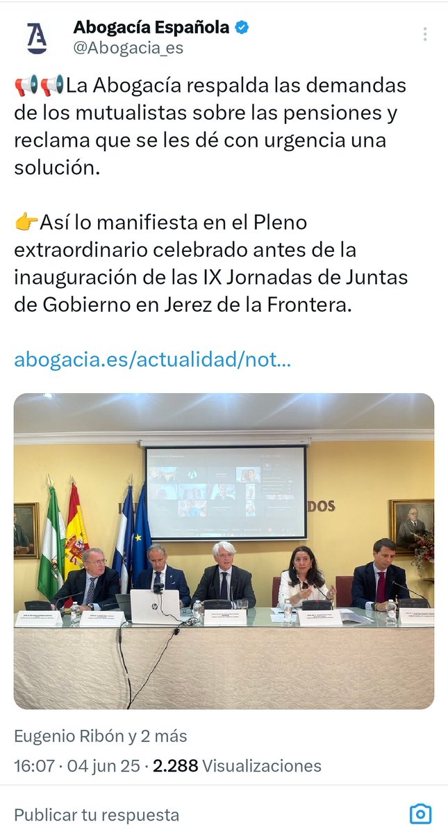 isaespinod's tweet photo. @Abogacia_es  nunca nos ha protegido ¿y ahora quieren colgarse las medallas de última hora?  No gracias. https://t.co/5xJujEM6Fv